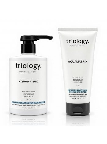 Набор Triology AquaMatrix DUO — шампунь и кондиционер для глубокого увлажнения волос, 500+200 мл
