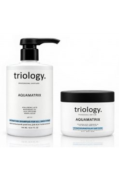 Набір Triology Aquamatrix DUO шампунь і маска для глибокого зволоження волосся, 500+330 мл