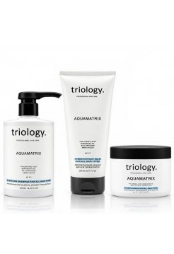 НабірTriology Aquamatrix TRIO для глибокого зволоження волосся шампунь, бальзам і маска, 500+200+330 мл