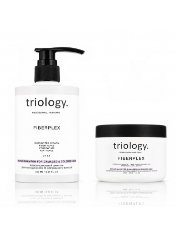 Набір Triology Fiberplex DUO шампунь і маска для пошкодженого і фарбованого волосся, 500+330 мл