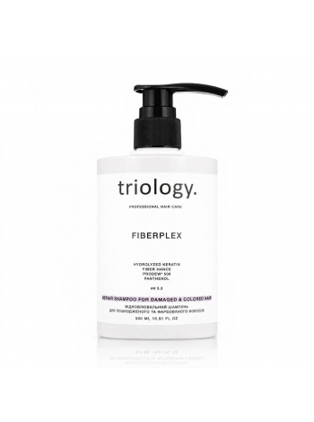 Шампунь Triology Fiberplex Shampoo для восстановления повреждённых и окрашенных волос, 500 мл