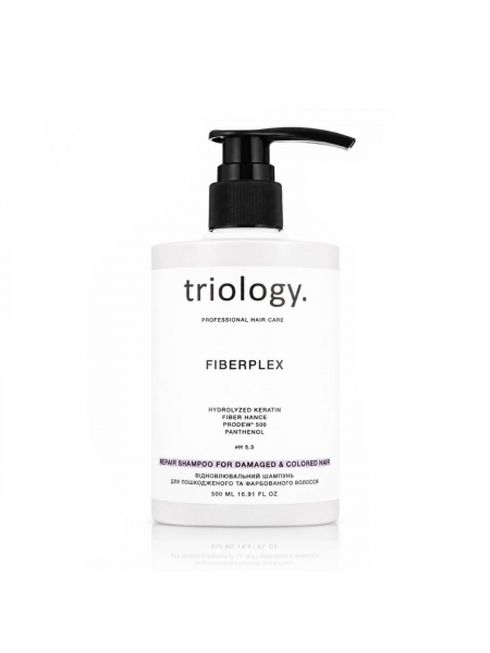Шампунь Triology Fiberplex Shampoo для восстановления повреждённых и окрашенных волос, 500 мл