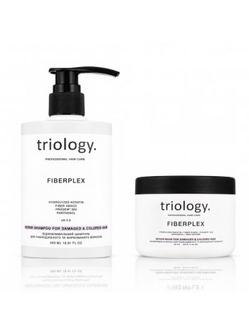 Набор Triology Fiberplex DUO шампунь и маска для поврежденных и окрашенных волос, 500+330 мл