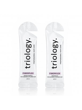 Набор Triology Fiberplex шампунь и кондиционер для поврежденных и окрашенных волос пробники, 2х10 мл