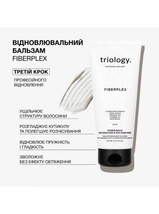 Набір Triology Fiberplex шампунь і кондиціонер для пошкодженого і фарбованого волосся пробники, 2х10 мл