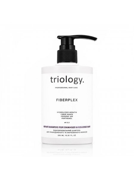 Шампунь Triology Fiberplex Shampoo для восстановления повреждённых и окрашенных волос, 500 мл