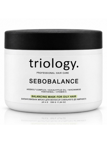 Балансирующая маска Triology Sebobalance Mask для жирных волос и кожи головы, 330 мл