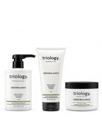 Набір Triology Sebobalance TRIO шампунь, кондиціонер і маска для жирного волосся і шкіри голови, 500+200+330 мл