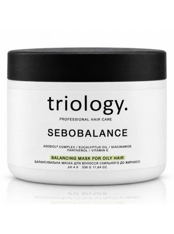 Балансувальна маска Triology Sebobalance Mask для жирного та комбінованого волосся, 330 мл