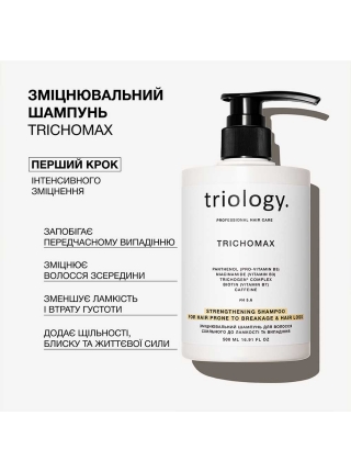 Набор Triology Trichomax DUO шампунь и кондиционер для предотвращения ломкости и выпадения волос, 500+200 мл