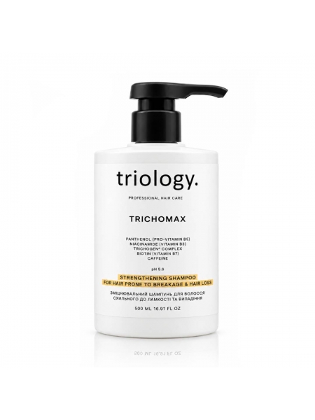 Шампунь Triology Trichomax Shampoo для укрепления волос, склонных к выпадению и ломкости, 500 мл