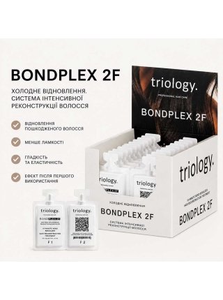 Система Triology Bondplex 2F Hair Treatment для холодного відновлення та реконструкції волосся упаковка, 20х15 мл