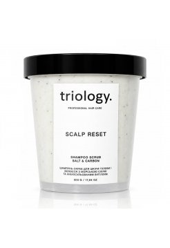 Шампунь-скраб Triology Scalp Reset для волосся і шкіри голови з морською сіллю та вугуллям, 500 г 