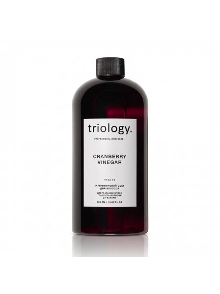 Журавлиний оцет Triology Cranberry Vinegar для блиску та гладкості волосся, 500 мл