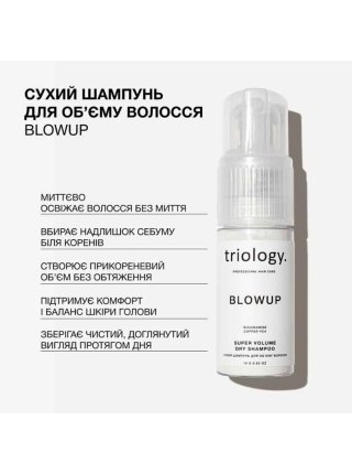 Сухий шампунь Triology BlowUP Dry Shampoo для освіження та об'єму волосся, 18 г