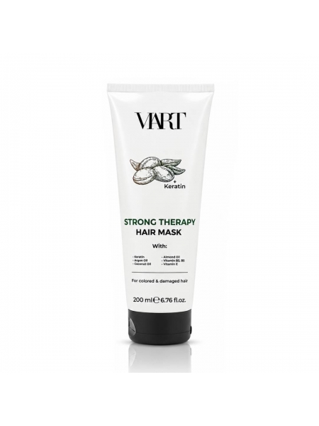 Кератинова маска VIART Hair Mask with Keratin & Argan Oil для фарбованого волосся, 200 мл