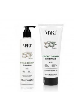 Набір VIART with Keratin & Argan Oil шампунь і маска для фарборваного і пошкодженого волосся, 250+200 мл