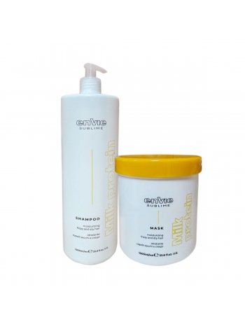 Набор Envie Luxury Milk шампунь и маска с молочными протеинами и кислым Ph (EN426/EN428), 2х1000 мл (заводские)